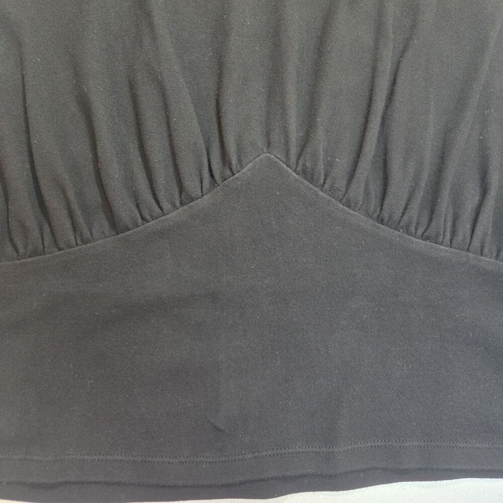 A NEW DAY Womens Sleeveless Structured Crop Top Round Neck Black Large - Picture 2 of 6